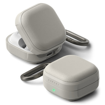Ovitek Ringke "Onyx Magnetic" za Samsung Galaxy Buds 4 / Buds 4 Pro - warm grey