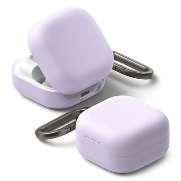 Silikonski ovitek Ringke za Samsung Galaxy Buds 4 / Buds 4 Pro - light purple