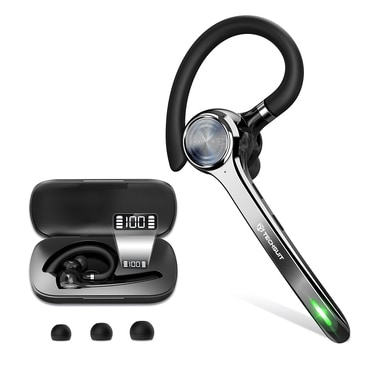 Bluetooth slušalka Techsuit "NeXound G7" Bluetooth 5.1 z ENC, LED in 72h baterijo - črna