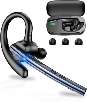 Bluetooth slušalka Techsuit "Vocelis Pro (CB4)" Bluetooth 5.1 z ENC tehnologijo, 500mAh - modra