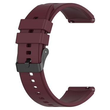 Univerzalen silikonski pas Techsuit "W026" 22mm za pametne ure - bordo rdeč