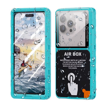 Vodoodporni ovitek ShellBox "AirBox" IP68 za univerzalne telefone do 6.9" - blue