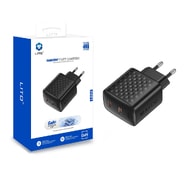 Stenski 45W polnilec Lito "LC22" 2x USB-C, GaN - black
