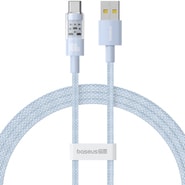 Polnilni in podatkovni 100W USB-A v USB-C kabel Baseus "Gem" - 2m - galaxy blue