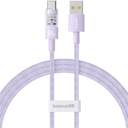 Polnilni in podatkovni 100W USB-A v USB-C kabel Baseus "Gem" - 2m - nebula purple
