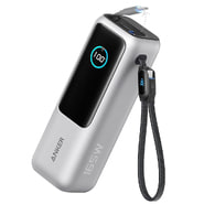 Power bank Anker "Prime (A1695H41)" 25000mAh 165W z vgrajenima 2x USB-C kabloma in digitalnim prikazovalnikom - silver