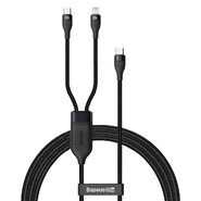 Polnilni in podatkovni 100W USB-C v USB-C kabel Baseus "Flash Series 2in1 (CA1T2-F01)" - 1.2m - black