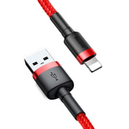 Polnilni in podatkovni USB-A v Lightning kabel Baseus "Cafule CALKLF-C09" - 480Mbps - 2m - red