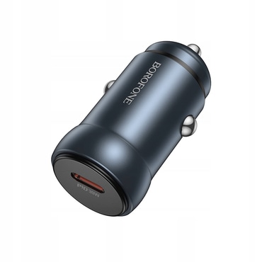 Avtomobilski 30W polnilec Borofone "BZ32" USB-C - siv