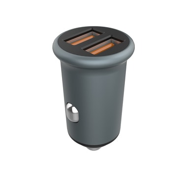 Avtomobilski 36W polnilec ColorWay "CW-CHA036Q-GR" 2x USB-A, Quick Charge 2.0 & 3.0 - gray