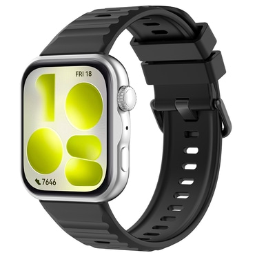 Silikonski pas Techsuit "W082" za Huawei Watch Fit 5 Pro - black