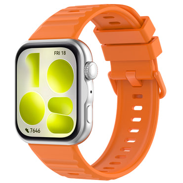 Silikonski pas Techsuit "W082" za Huawei Watch Fit 5 Pro - orange