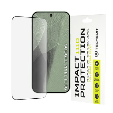 Premium 3D Full Body zaščitno steklo "Techsuit" za Google Pixel 11 / 11 Pro - črno