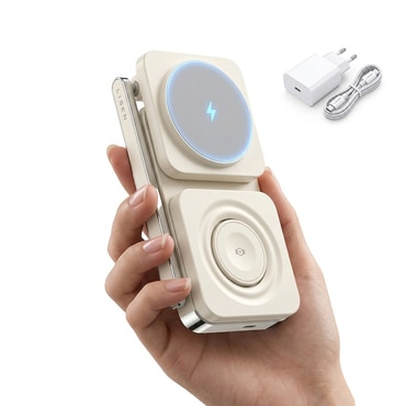 Brezžična 15W polnilna postaja Lisen "YL0223110006" z MagSafe, 3v1 - white