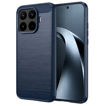 TPU gel ovitek "Brushed Carbon" za Xiaomi 17T - moder