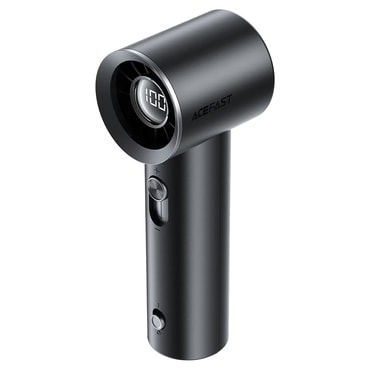 Prenosni ventilator Acefast "YF1" 100-stopenjska hitrost, 19500rpm, 1800mAh, LED zaslon, USB-C - black
