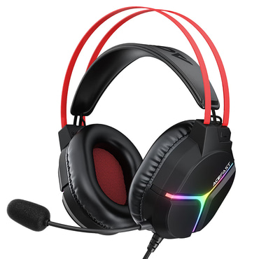 Over-Ear slušalke Acefast "H16" z Hi-Fi zvokom in RGB osvetlitvijo - black