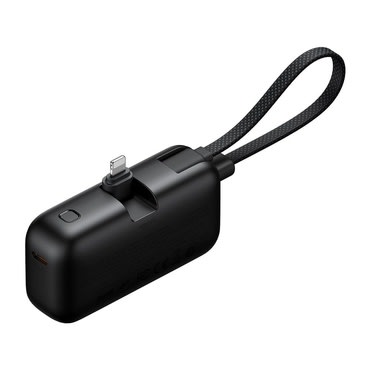 Power bank Mcdodo "FreeKit Series (MC-7800)" 5000mAh 22.5W z vgrajenim kablom Lightning - black