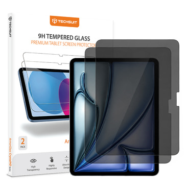 2-Pack privacy zaščitnih stekel Techsuit ArmorGlass CrystalHD za iPad Air 11 2024 / iPad Air 11 2025 / iPad Air 11 2026