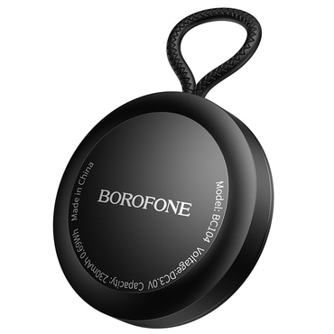 Pametni sledilnik Borofone "BC104" združljiv z Apple "Find My", do 12 mesecev avtonomije - črn