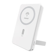 Power bank Dudao"K14S Plus" 20W 10000mAh MagSafe za brezžično polnjenje 15W + USB-C / USB-A, stojalo - bel