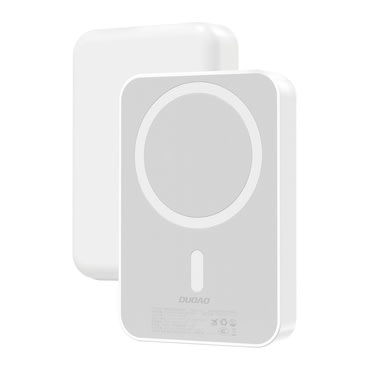 Power bank Dudao "K26" 20W 10000mAh MagSafe za brezžično polnjenje 15W, USB-C / USB-A - bel