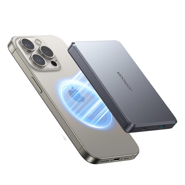Power bank Joyroom JR-PBM08 Pro 22.5W 10000mAh MagSafe za brezžično polnjenje 15W + 2x USB-C - siv
