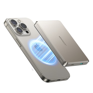Power bank Joyroom JR-PBM08 Pro 22.5W 10000mAh MagSafe za brezžično polnjenje 15W + 2x USB-C - titan
