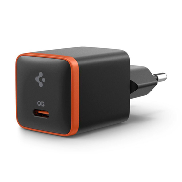 Stenski 30W polnilec Spigen "Arcstation Essential EE301EU" PD, Quick Charge - black