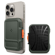 Magnetna denarnica Spigen "Lock Fit MagSafe" za kartice/gotovino - military green