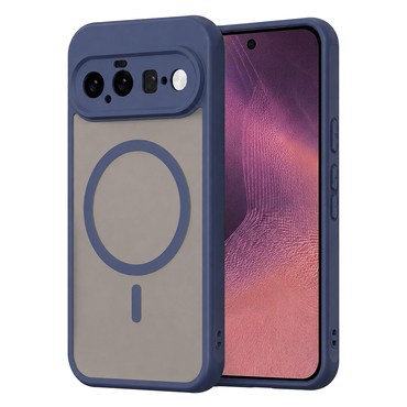 Hibridni ovitek "HaloFrost II MagSafe" za Google Pixel 11 - navy blue