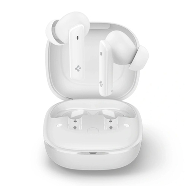 Bluetooth slušalke Spigen "SA2402" BT 5.3 z aktivnim odpravljanjem šumov in mikrofonom - white