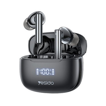 Bluetooth slušalke Yesido "TWS23" BT 5.3 z ANC, Super Bass in 300mAh - črne