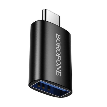 USB-C v USB-A OTG adapter Borofone "BV26C" 5Gbps, 2A - black