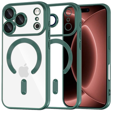 Ovitek Techsuit "Luxury Crystal MagSafe" za iPhone 17 Pro Max / 18 Pro Max - deep green