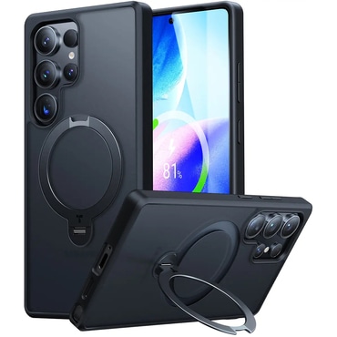 Premium ovitek Torras "Ostand Spin MagSafe Series" za Samsung Galaxy S25 Ultra - black