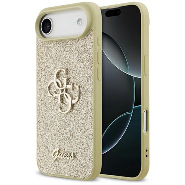 Premium ovitek Guess "Fixed Glitter Big 4G" za iPhone Air - gold