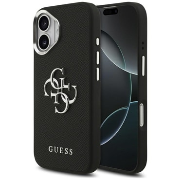 Ovitek Guess "Hardcase 4G Grained Big and Classic Logo" za iPhone 17 - black