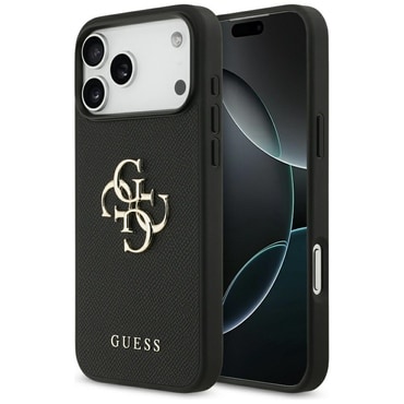 Ovitek Guess "Hardcase 4G Grained Big and Classic Logo" za iPhone 17 Pro Max - black