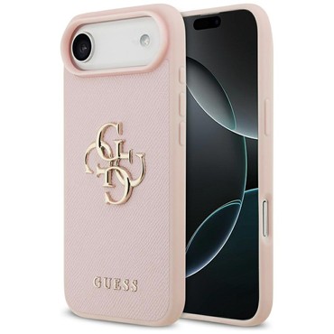 Ovitek Guess "Hardcase 4G Grained Big and Classic Logo" za iPhone Air - pink