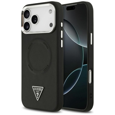 Ovitek Guess "Hardcase Triangle Logo MagSafe" za iPhone 17 Pro - black