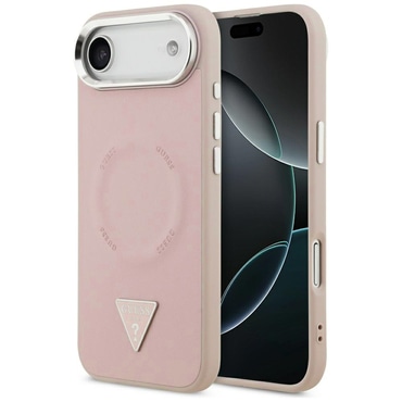 Ovitek Guess "Hardcase Triangle Logo MagSafe" za iPhone Air - pink