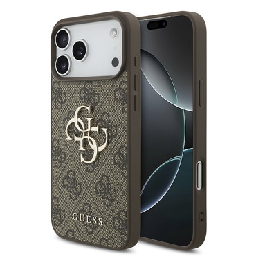 Ovitek Guess "4G Big Metal Logo" za iPhone 18 Pro - brown