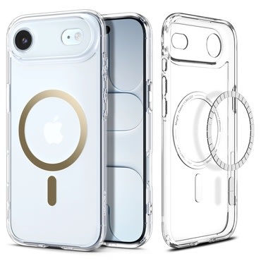 Ovitek Spigen "Ultra Hybrid Mag" za iPhone Air - clear/gold