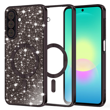 TPU gel ovitek Techsuit "Luxury Glitter MagSafe" za Samsung Galaxy A27 5G - black