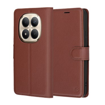 Etui Techsuit "Leather Folio" za Xiaomi Redmi Note 15 Pro Plus / Poco M8 Pro - brown