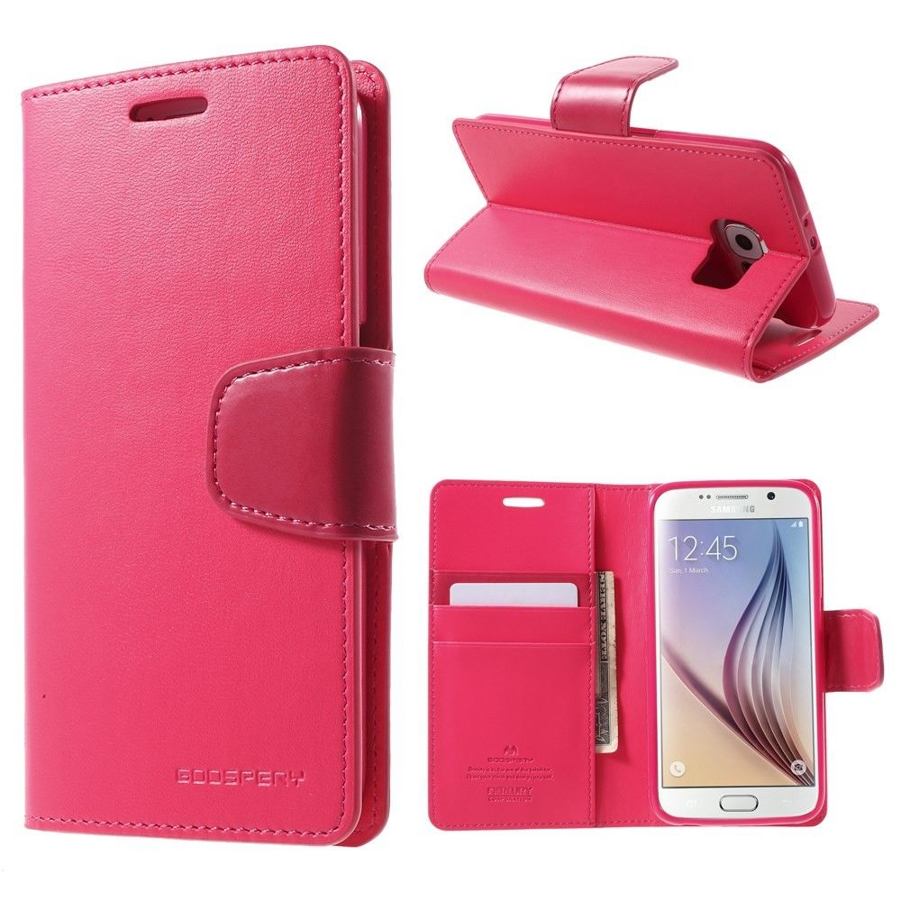 Eleganten etui Goospery Sonata za Samsung Galaxy S6 - magenta