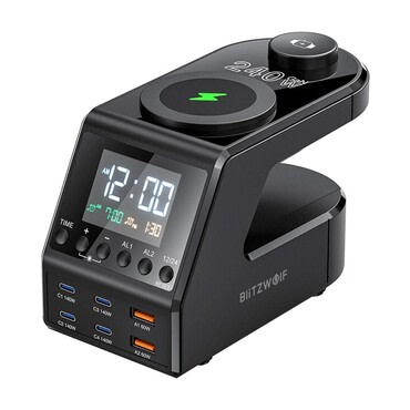 Brezžična 240W polnilna postaja Blitzwolf "BW-FW10" 2x USB-A, 4x USB-C