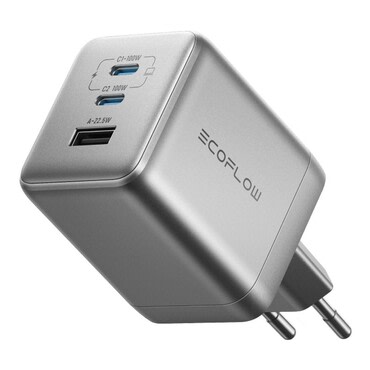 Stenski 100W polnilec EcoFlow "RAPID Pro" 2x USB-C, 1x USB-A, GaN