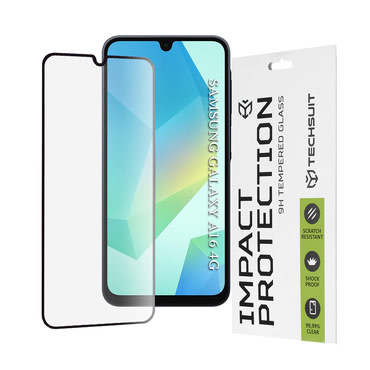 Premium 3D Full Body zaščitno steklo "Techsuit" za Samsung Galaxy A16 4G / A16 5G / A17 4G / A17 5G  - black